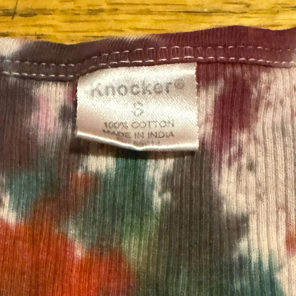 Tie-Dye Ribbed Tank Top - Multicolor - Picture 3 of 8